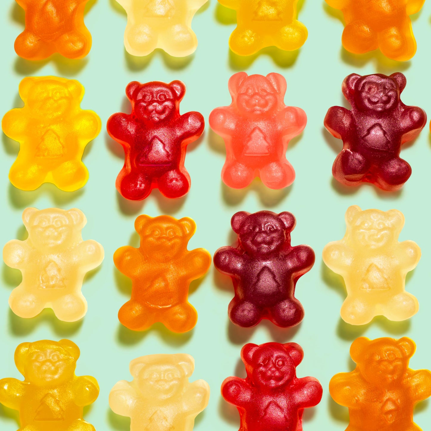 Black Forest Organic Gummy Bears Candy, 8 Ounce Bags, Pack of 6, Black and Orange