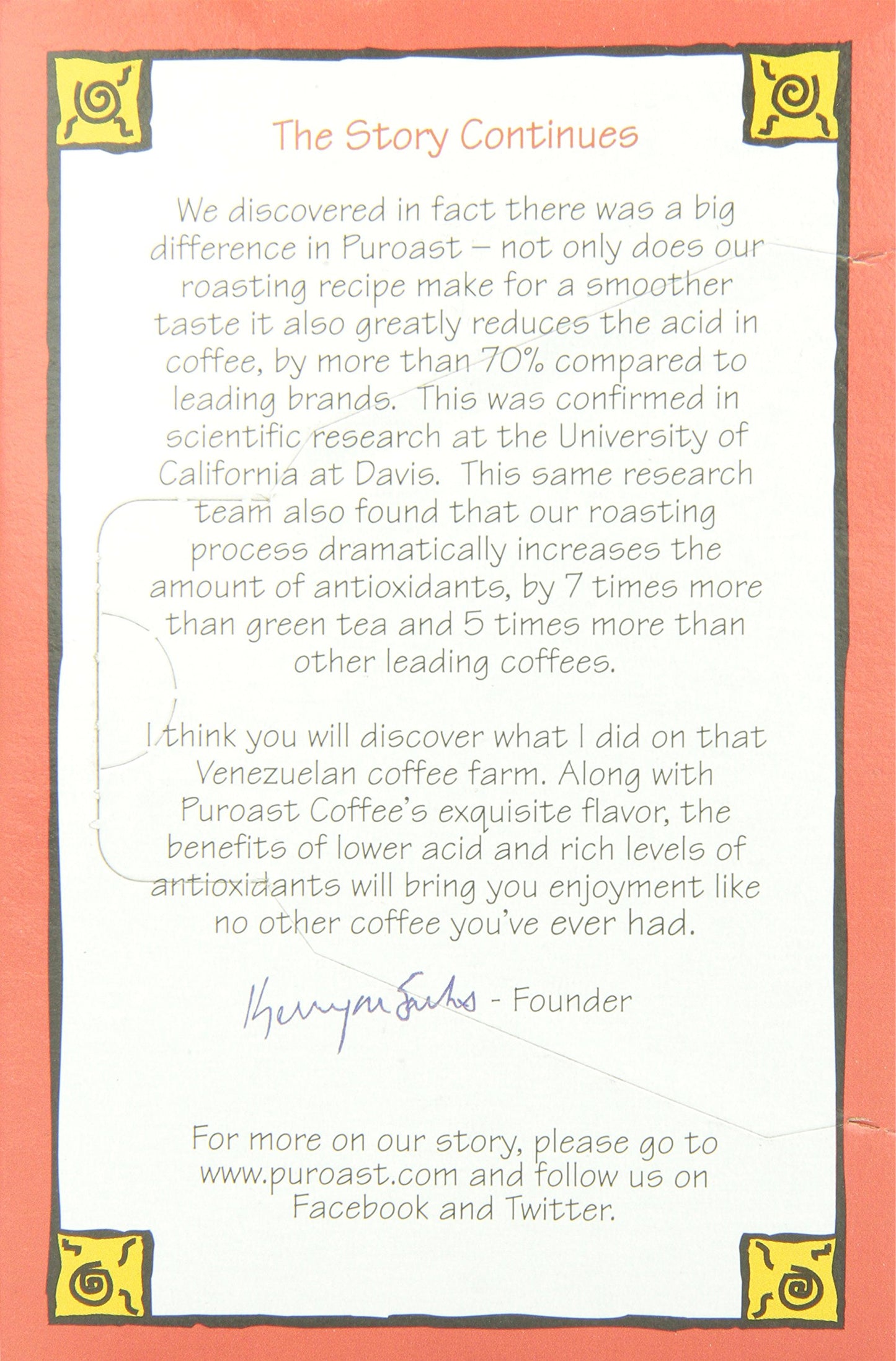 Puroast Low Acid Coffee, Single Serve Pods, Decaf House Blend, Medium Roast, Low Acid Certified