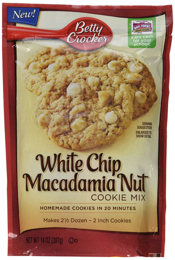 Betty Crocker White Chip Macadamia Cookie Mix, 14 Oz (3 Packs)