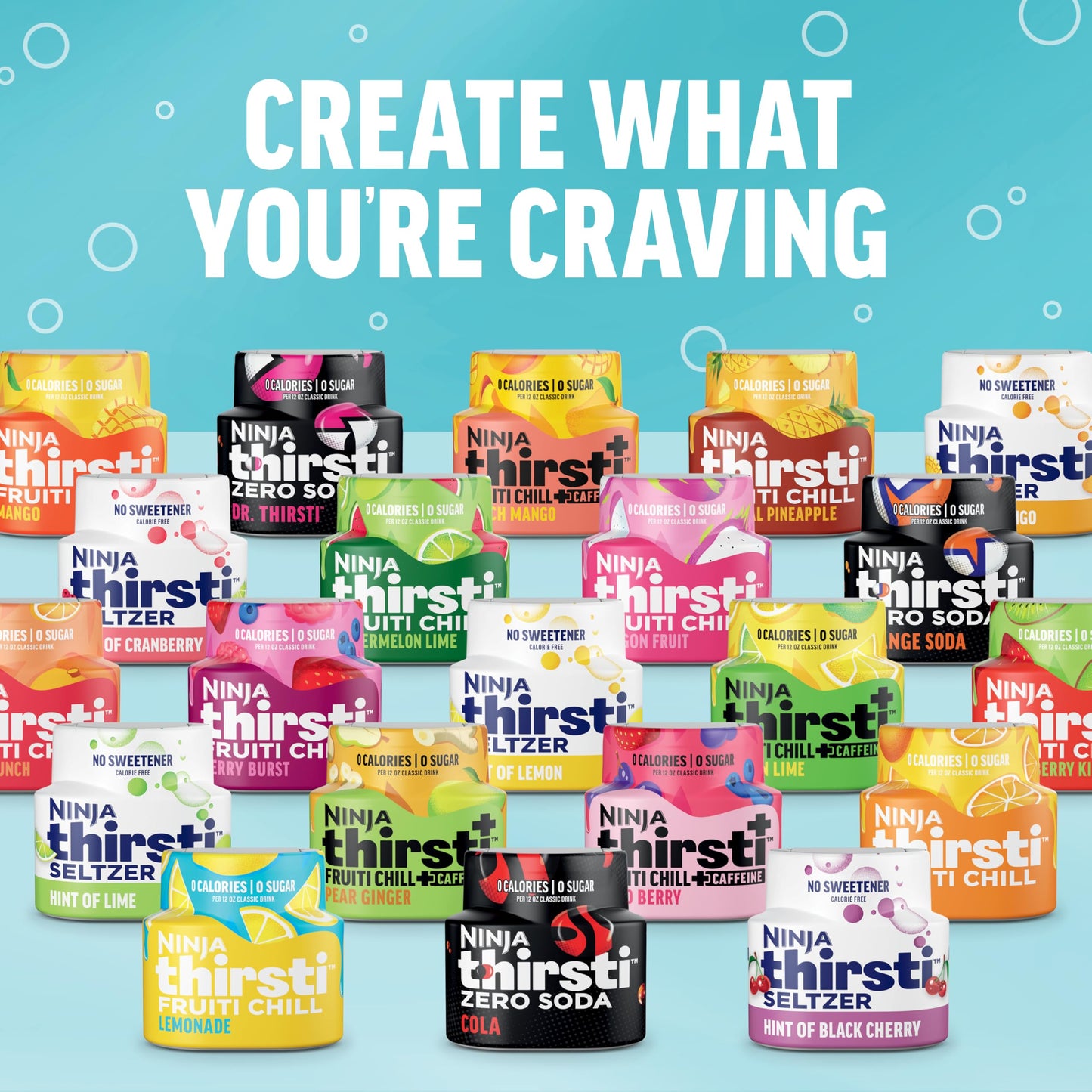 Ninja Thirsti Flavored Water Drops, Zero Soda Dr. Thirsti, Classic Soda Flavors, Sparkling Or Still, Zero Calories, Zero Sugar,