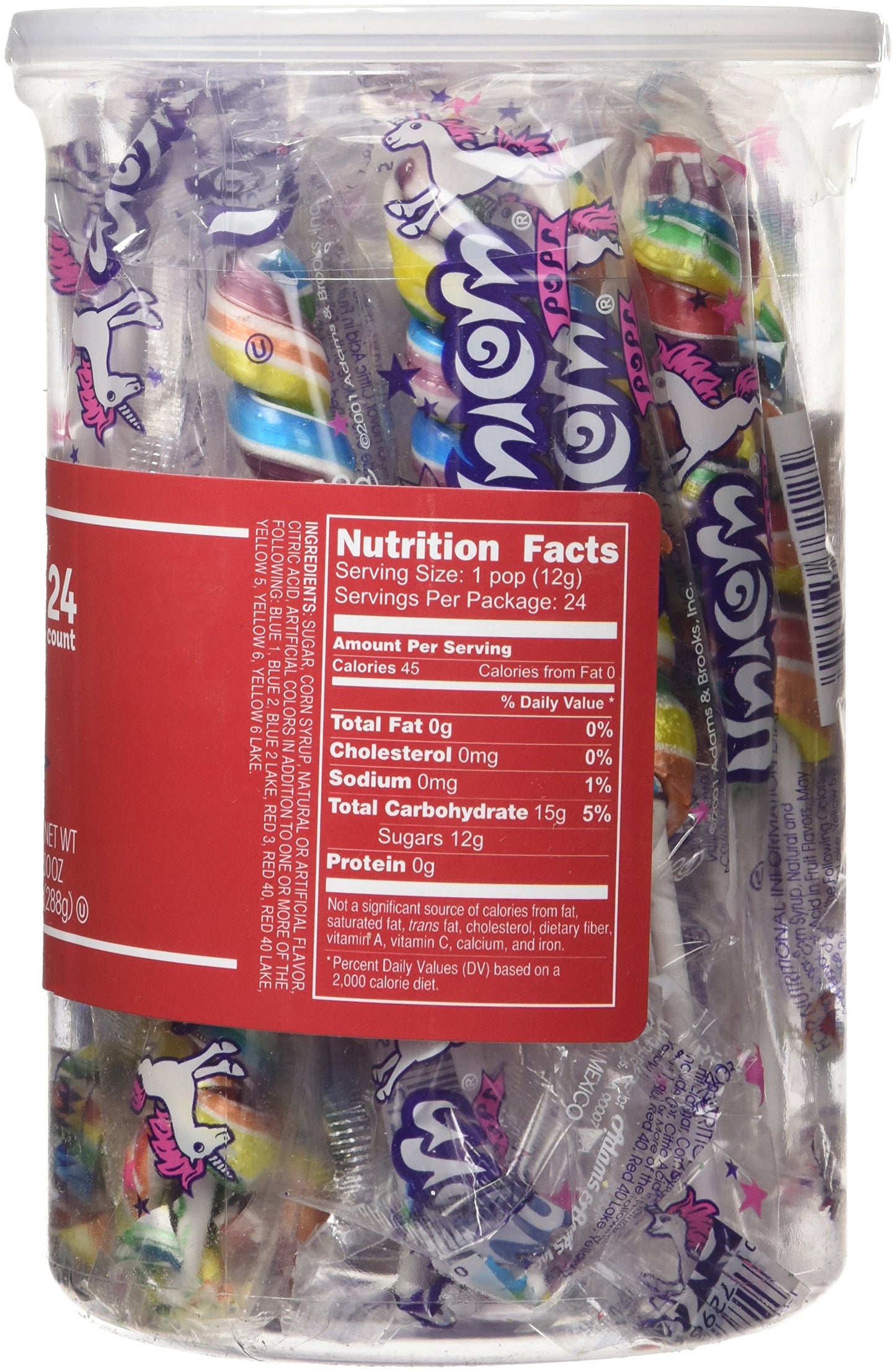 Adam & Brooks Mini Unicorn Pops 24Ct