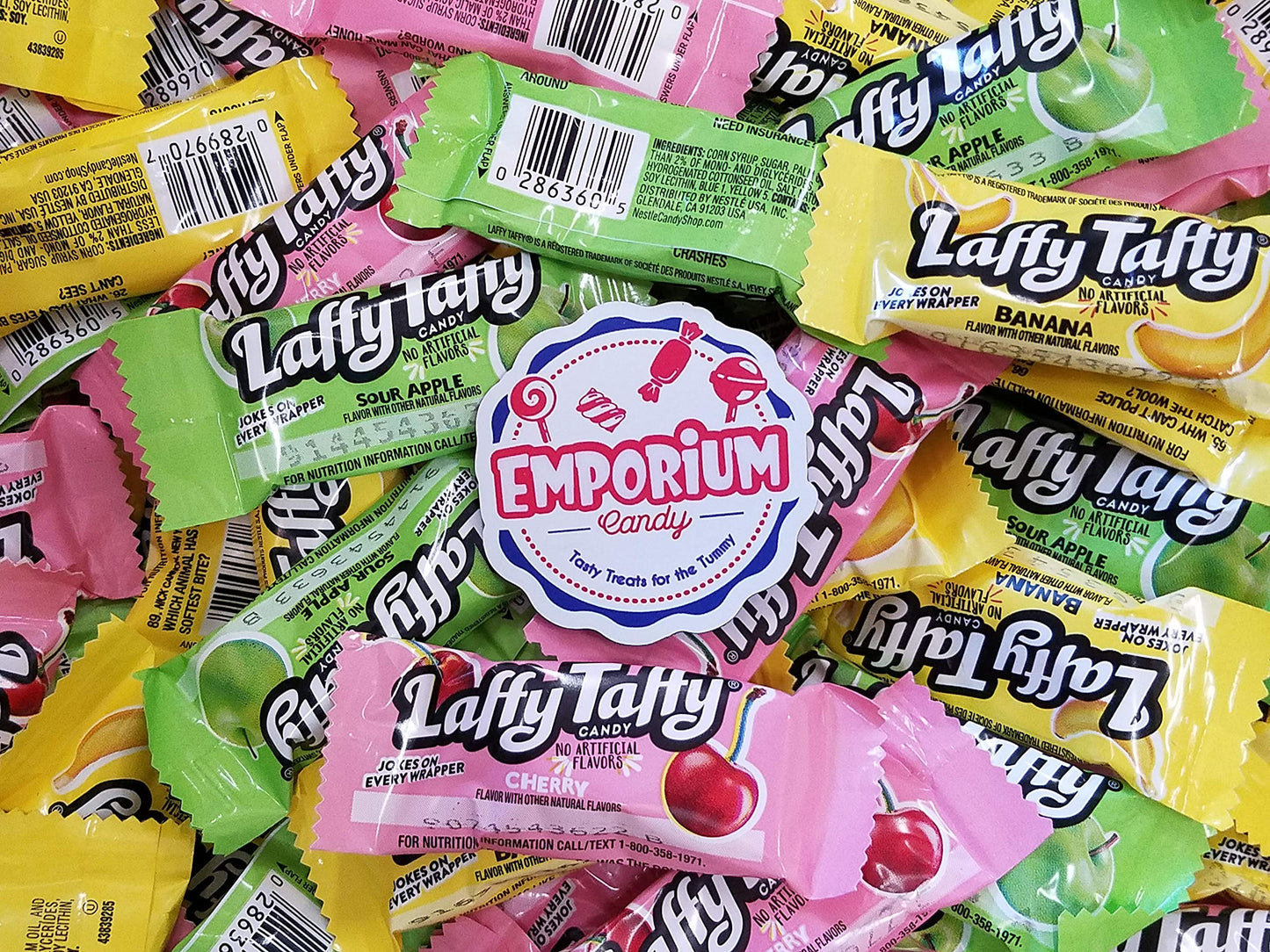 Cherry Banana Sour Apple Taffy - 2 Lbs Of Fresh Delicious Assorted Bulk Wrapped Candy