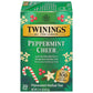 Twinings Peppermint Cheer Herbal Tea - Caffeine-Free, 20 Individually Wrapped Bags, Peppermint & Vanilla