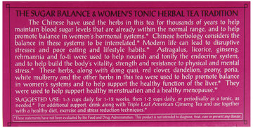 Triple Leaf Tea Sugar Balance, 20 Tea Bags, Pack of 6, Model 764225