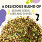 Just Spices Egg Topping - 1.94 OZ Breakfast Seasoning with Sesame, Chilli, Tomato & Sea Salt for Flavorful Eggs