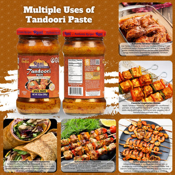 Rani Tandoori Paste - All Natural, NON-GMO, Vegan, Gluten Free, 10.5oz Glass Jar