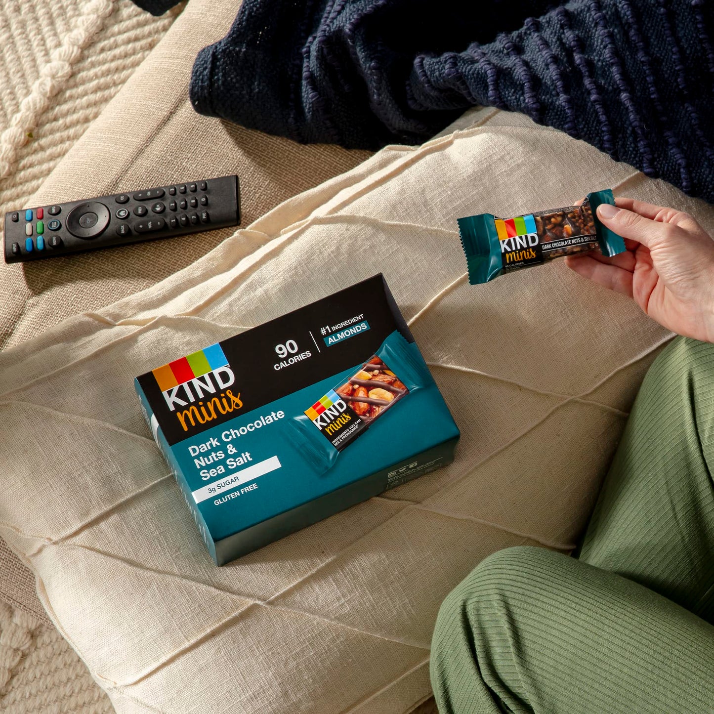 Kind Bar Minis, Variety Pack, Dark Chocolate Nuts And Sea Salt, Peanut Butter, Caramel Almond , Healthy Snacks, Gluten Free, Low