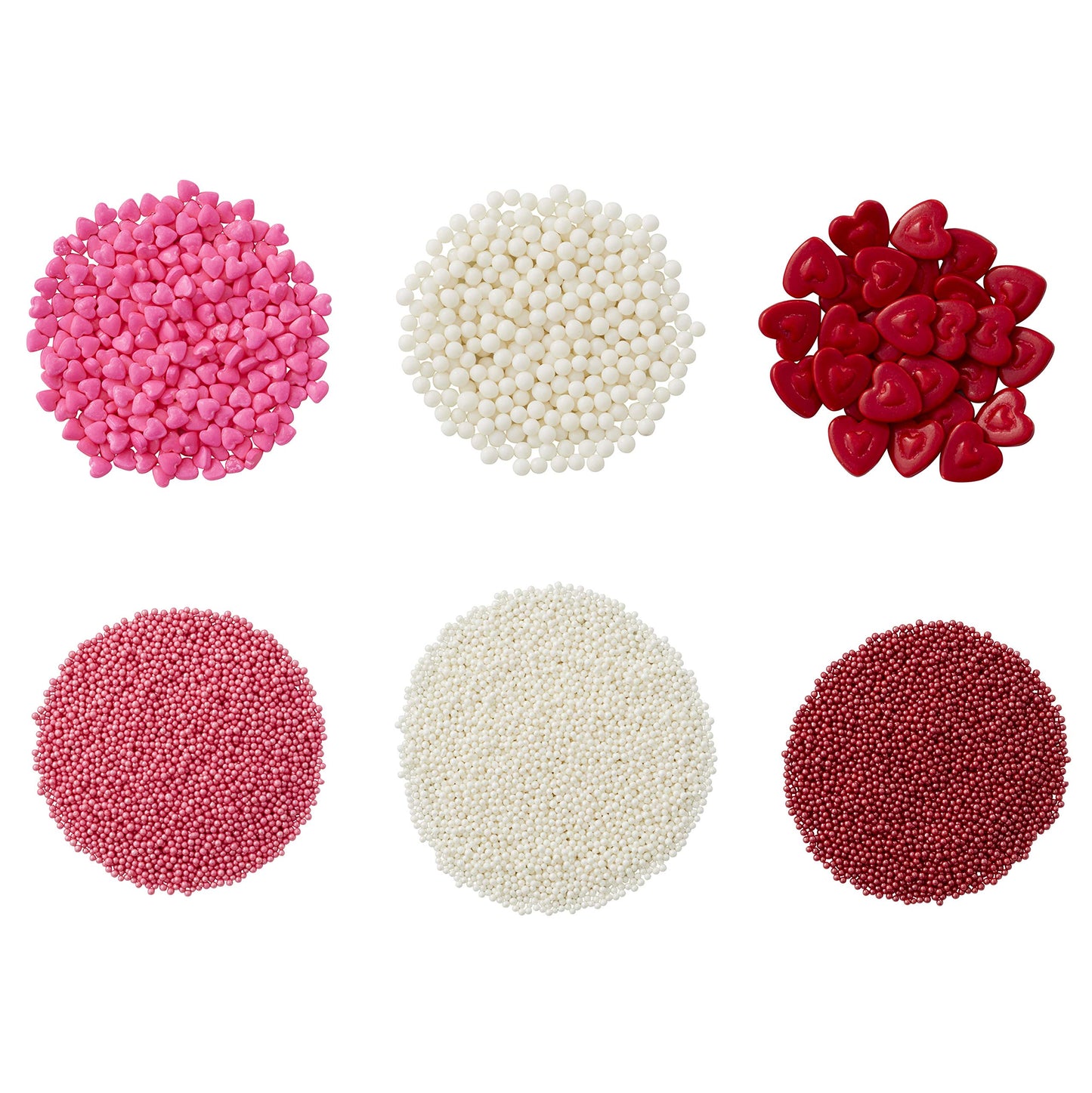 Wilton Valentine Sprinkles Dessert Decorating Set, 8-Count