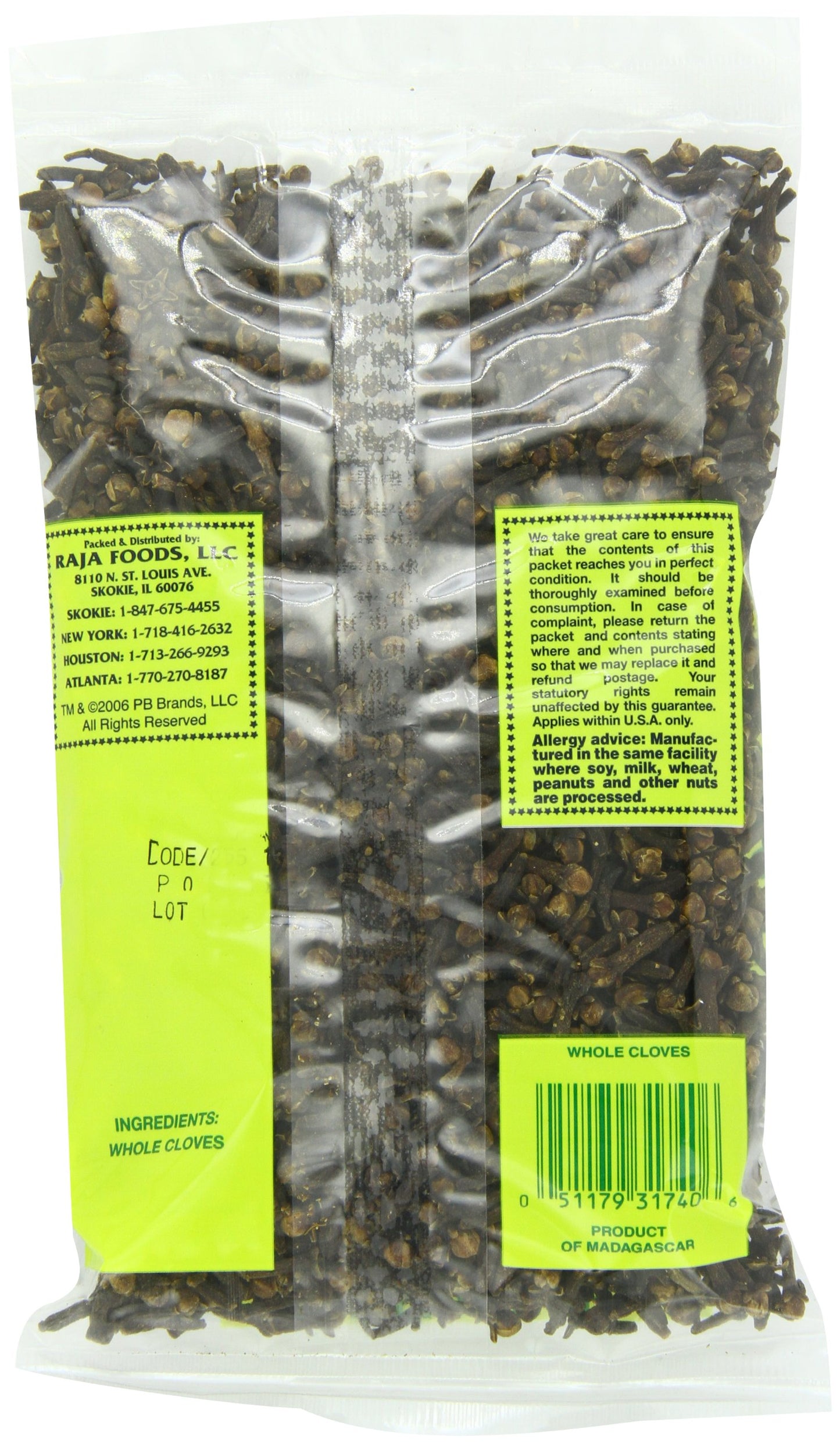 Swad Whole Cloves Indian Spice, 7 Ounce, Pack of 1
