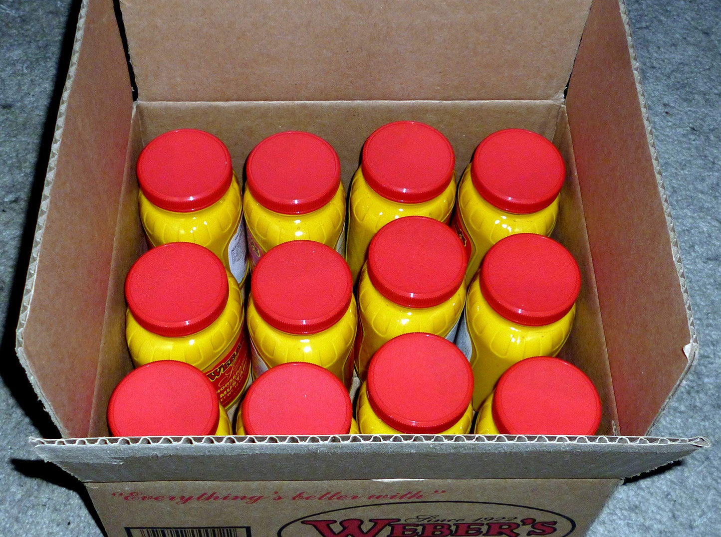 Webers Horseradish Mustard, 16 Oz