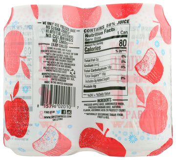 Cawston Press Sparkling Water, Rhubarb & Crisp Apple, 11 Fl Oz (Pack of 4)