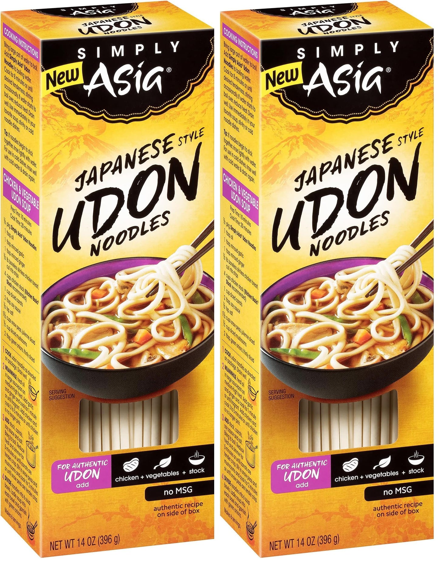 Simply Asia Japanese Style Udon Noodles, 14 oz (Pack of 2)