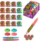 Juicy Drop Gummies Variety Pack, Assorted Sweet Chewy Halloween Candy with Sour Gel Pen - 16 Count Sweet & Sour Candy with Fruit