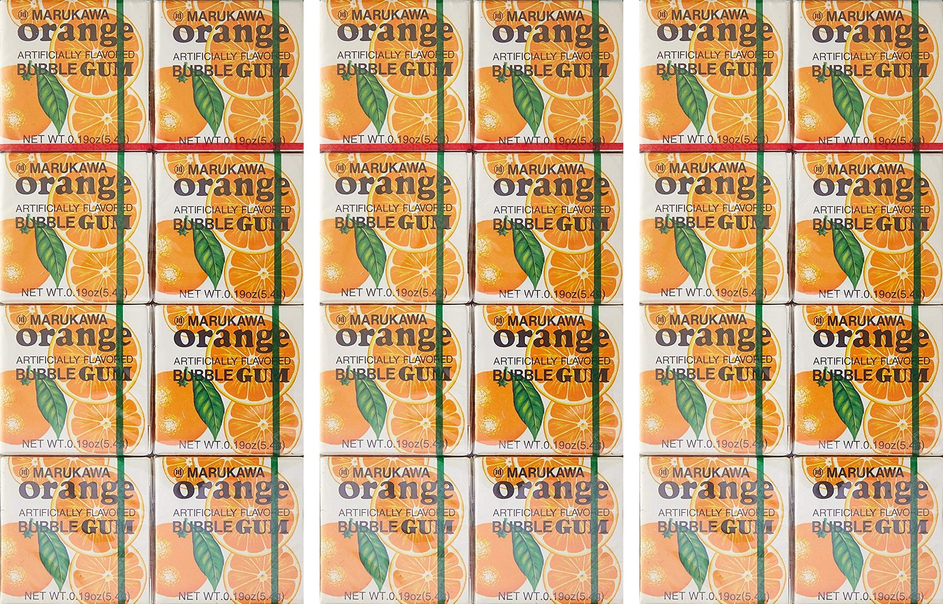 Marukawa Bubble Gum Orange 1.52Oz (3 Pack)