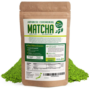 Premium Japanese Ceremonial Matcha Green Tea Powder - 1St Harvest Highest Grade - Usda & Jas Organic - From Japan - Perfect For
