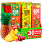 Healthy Snacks Variety Pack For Adults And Kids - 30 Gluten Free Fruit Strips With Dried Cherry Pear Pineapple Persimmon Apple -