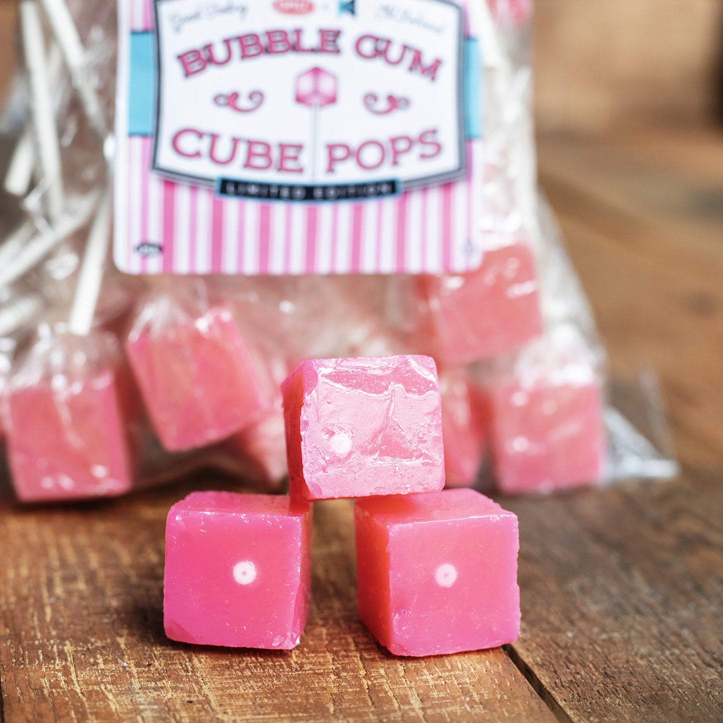 Hard Candy Cube Lollipop Suckers: Individually Wrapped Flavored Sucker Pack By Espeez - Old Fashioned Square Party Pops In Bulk - Tye Dye, 48 Count