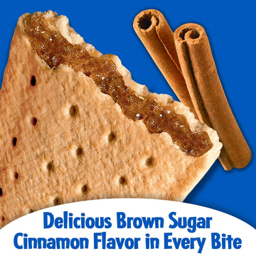 Kellogg'S, Pop-Tarts, Unfrosted Brown Sugar Cinnamon, 8 Count, 14Oz Box (Pack Of 6)