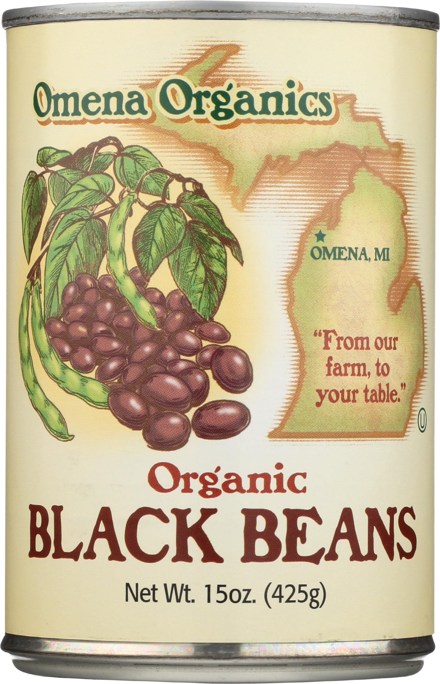Omena Organics - Beans Black - Case Of 12 - 15 Oz(D0102H7Auvy.)