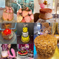 Honbay Sweet 16 Cake Topper, Premium Sparkly Crystal Rhinestones Decoration, Gold