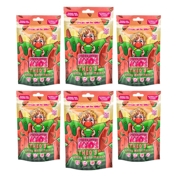 Bubblegum Kids Sugar Free Gum - Vegan Friendly Bubble Gum - Wacky Watermelon Flavor - 55 Count (Pack of 6)