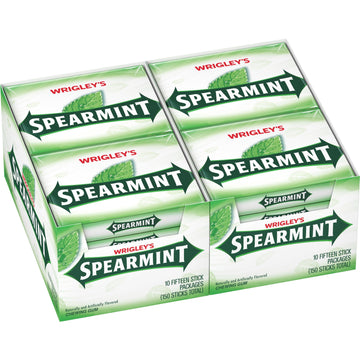 Wrigley'S Spearmint Chewing Gum, 15 Count (Pack Of 20)