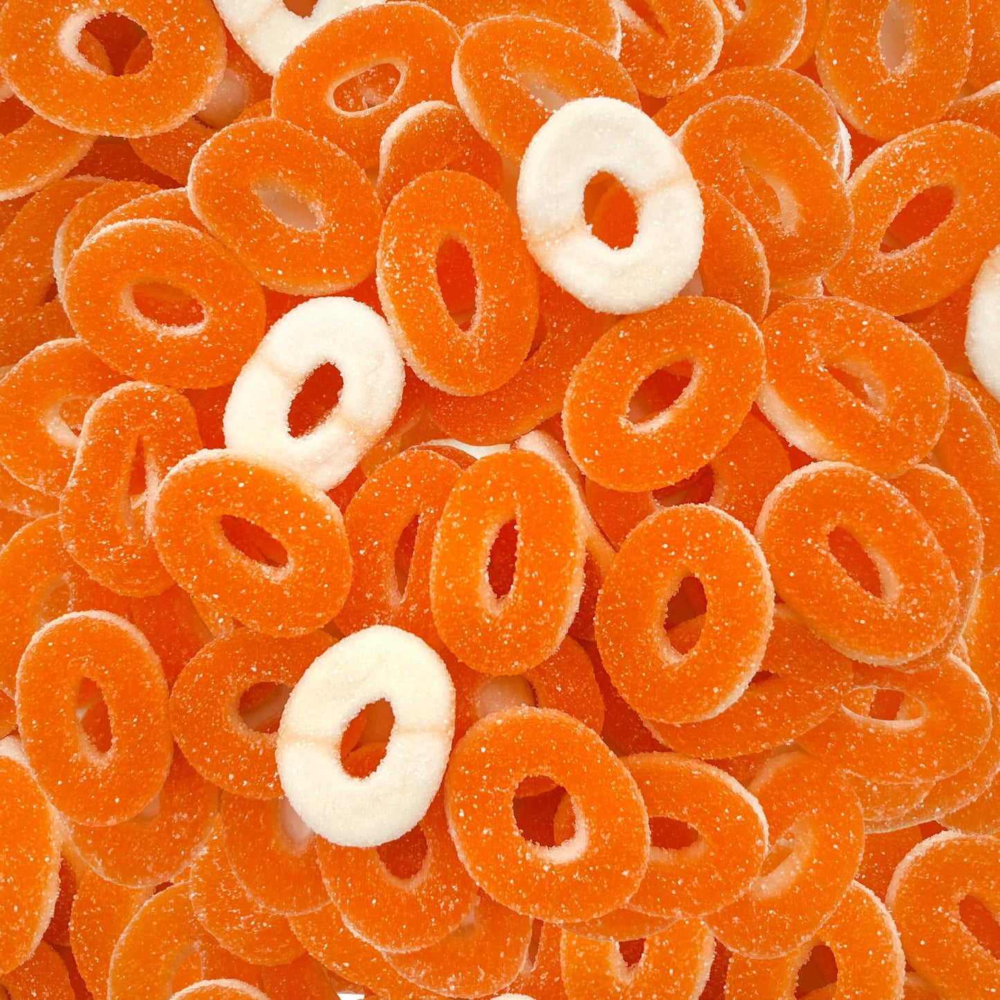 Peach Rings - 2 Pound Bulk Pack - Gummy Candy - Sour And Sweet