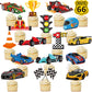 36Pcs Race Car Cupcake Toppers Racing Car Birthday Decorations For Race Car Birthday Party Favors Let'S Go Racing Party Racing C