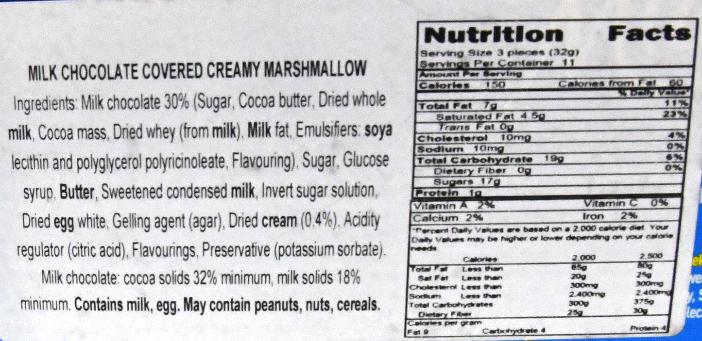 Ptasie Mleczko Creamy Marshmallow Covered 13.4 Ounce