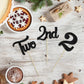 24Pcs Two Cupcake Toppers Glitter 2nd Birthday Cupcake Pick Decorations for Baby Shower Second Birthday Party Cake Decorations S