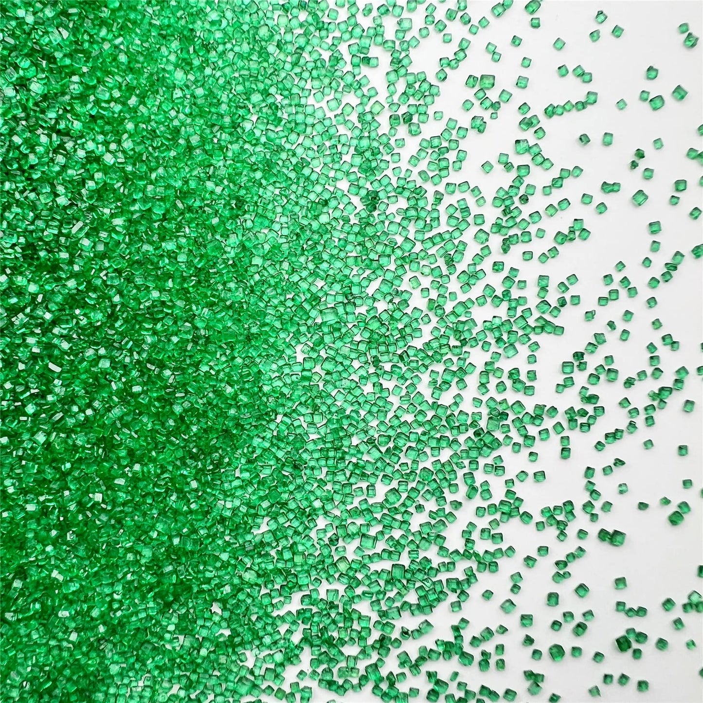 Se Si&Moos Deep Green Sanding Sugar Green Edible Sparkling Sprinkles Sanding Sugar Crystals For Cookie Decorating Edible Glitter