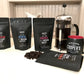 Coopers Cask Coffee Gourmet Coffee Sampler Gift Box Set, Whole Bean, 4 Bags, 16 oz Total