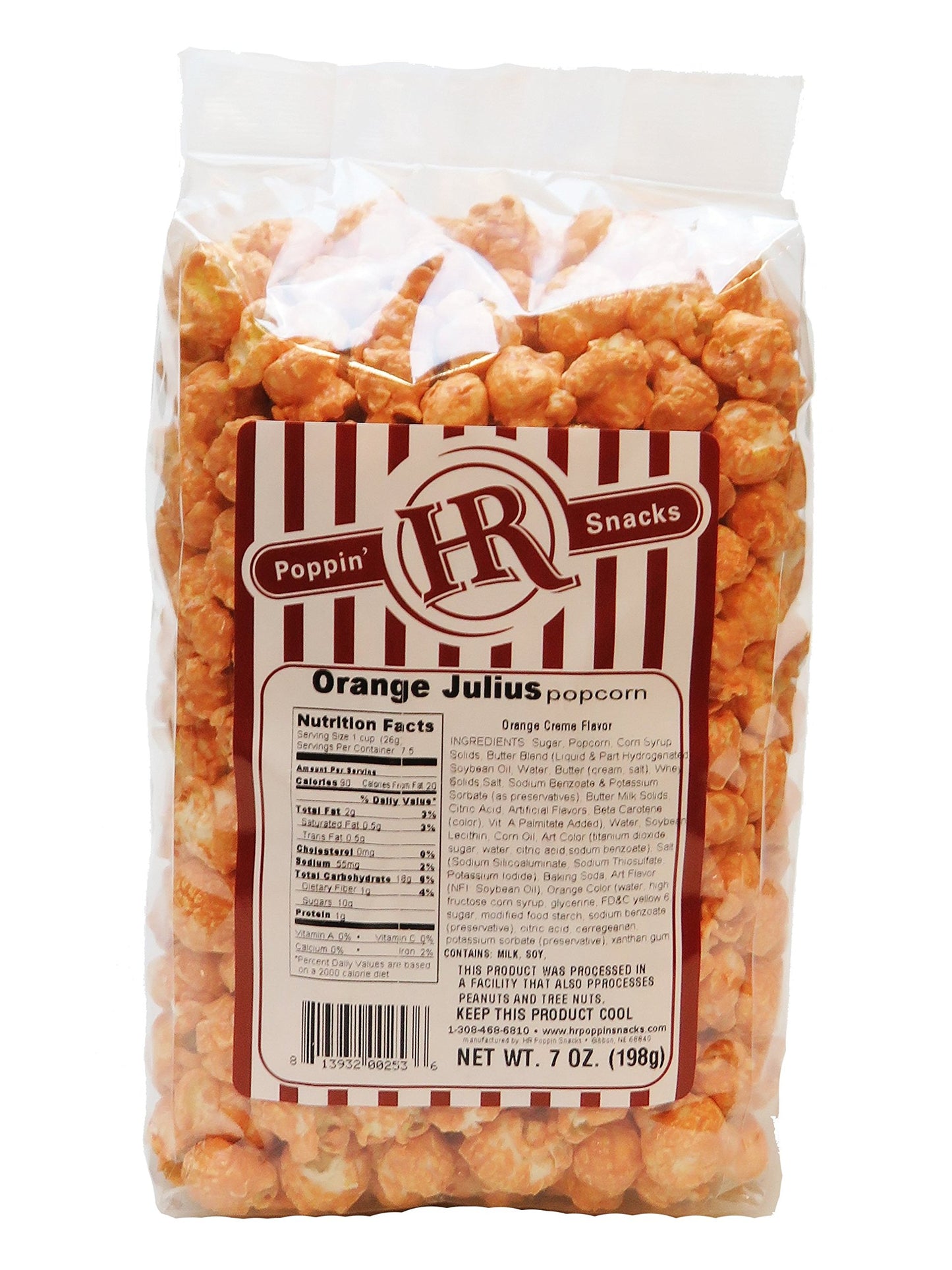 Tangy Orange Julius Popcorn | Small Batch Made | Party Snack | Citrus Burst | Ready to Enjoy | HR Poppin' Snacks