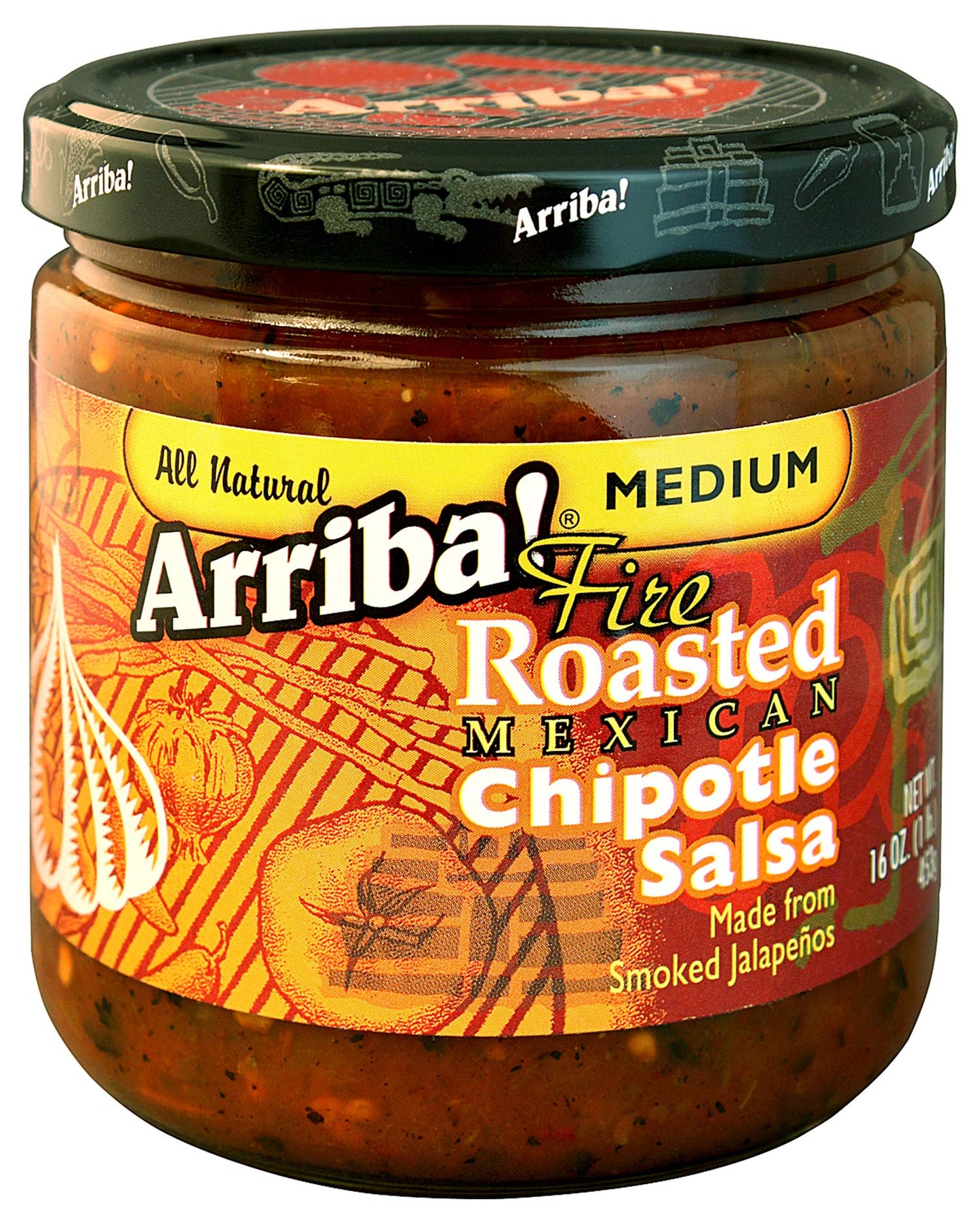 Arriba! Chipotle Salsa, 16-Ounce Glass (Pack of 6)