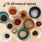 Craftly Salt & Pepper Gift Box - Spice & Seasoning Set with 6 Salts & 6 Peppers, 22.5 x 4.1 x 22.8 cm, Ideal