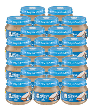 Gerber Mealtime For Baby 2Nd Foods Baby Food Gravy Jars, Turkey & Gravy, Non-Gmo Pureed Baby Food With Protein & Zinc, 2.5-Ounce