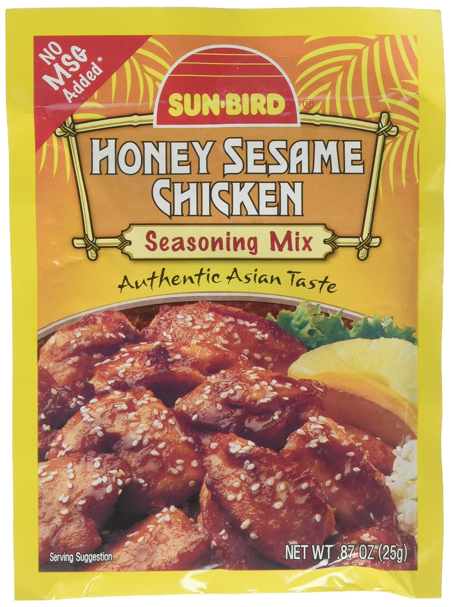 Honey Sesame Chicken Seasoning Mix Packets - Asian Chicken Recipe - 0.88 Ounces Each (Pack Of 4)