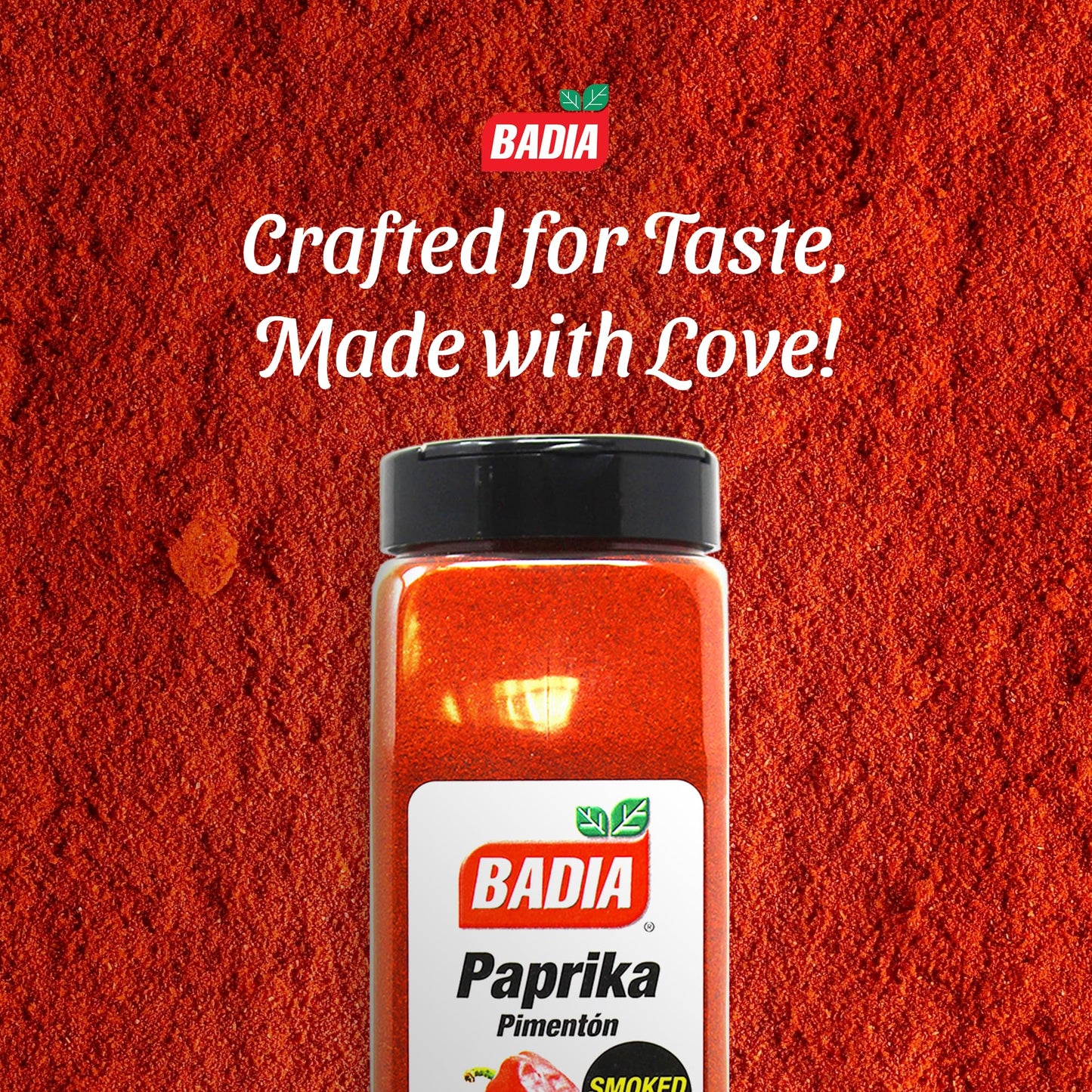 Badia Smoked Paprika, 16 oz - Rich Flavor for Cooking & Grilling, All-Natural Red Spice