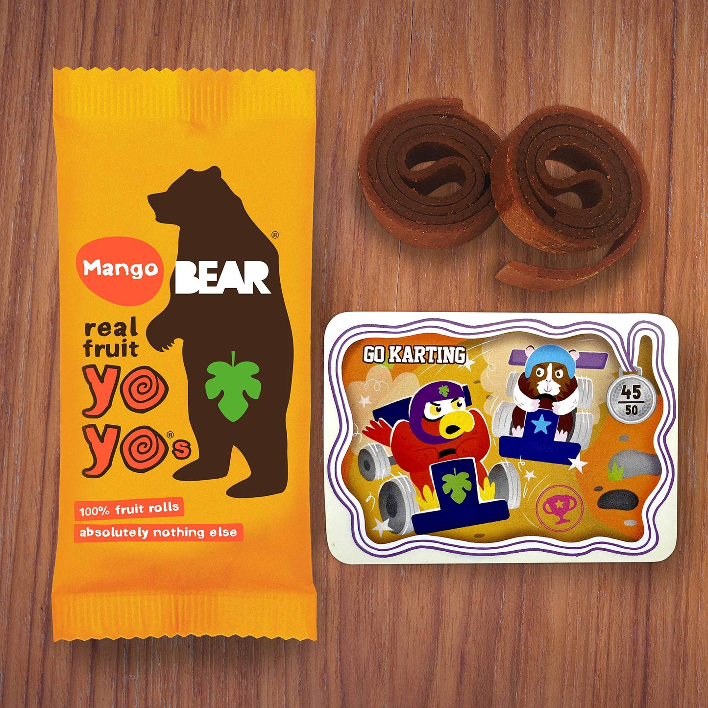Bear Yoyo Bear, Real Fruit Yoyos, 0.7 Oz, No Added Sugar, All Natural, Non Gmo, Gluten Free, Vegan, Healthy On-The-Go Snack For