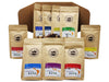 Best Coffee Gift Box Set 9 Assorted Coffees Sumatra Timor Colombia Ethiopia Honduras Mexico Guatemala Brazil Peru. (9 Pack Whole