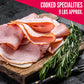 MARTELLI Half Cut Cooked Ham - 10 lbs Italian Prosciutto Cotto, Gluten-Free, Dairy-Free