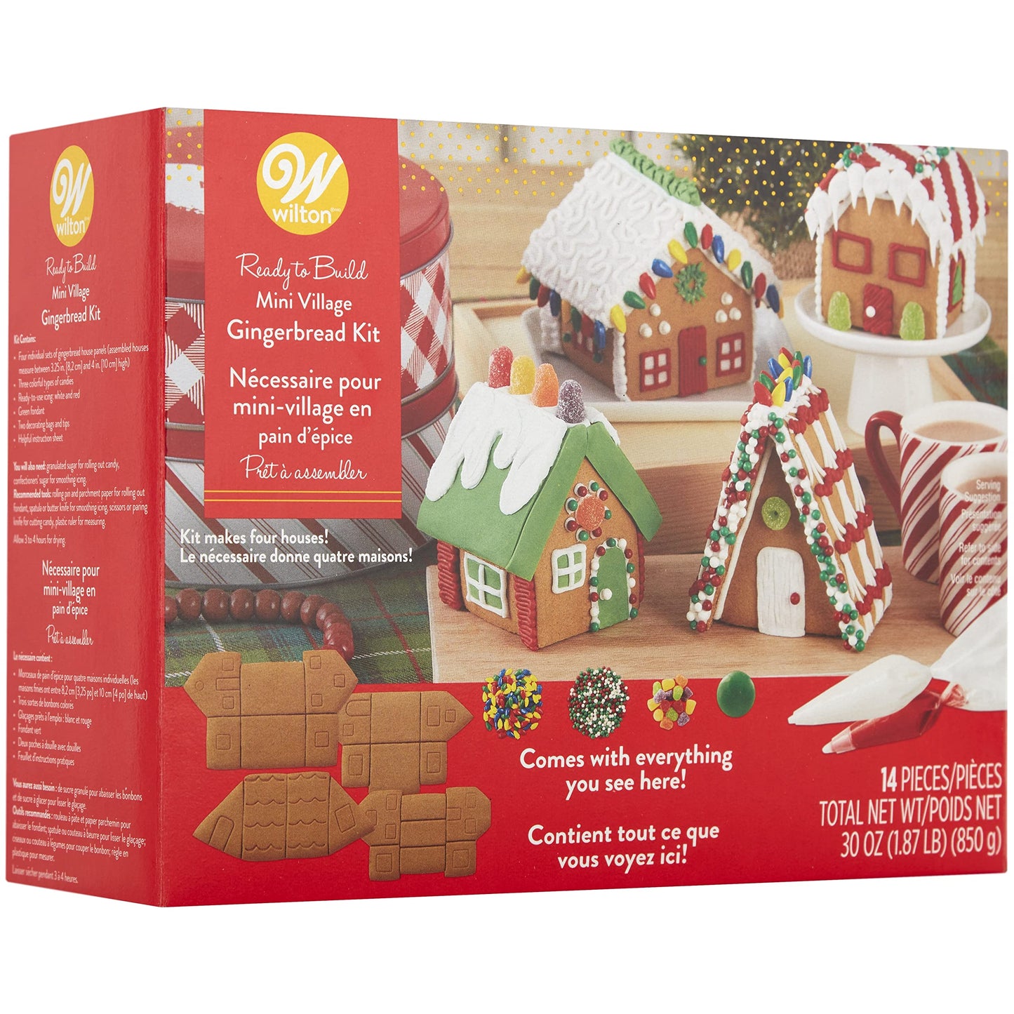 Wilton Gingerbread KIT Village Mini Village One Size Model 1900-0-0133