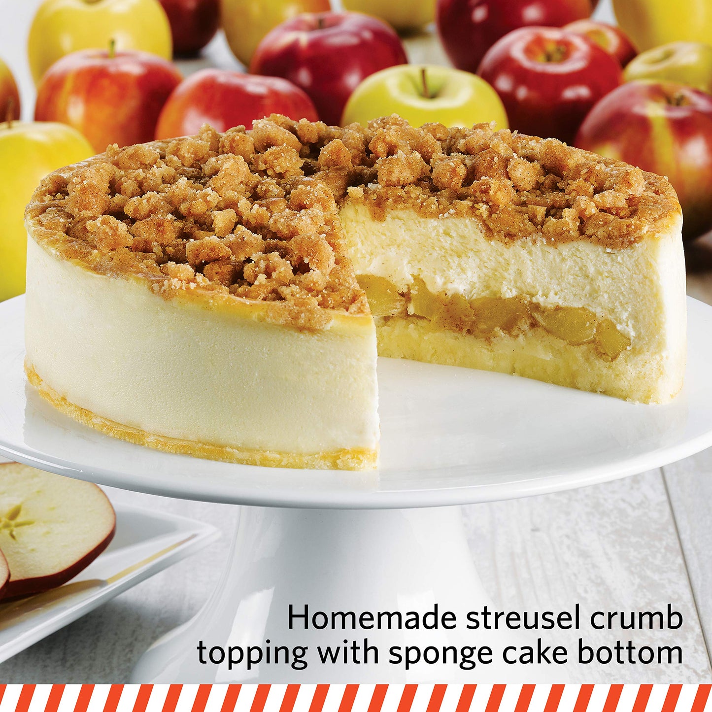 Juniors Cheesecake 8 Apple Crumb Cheesecake (Serves 10-12)