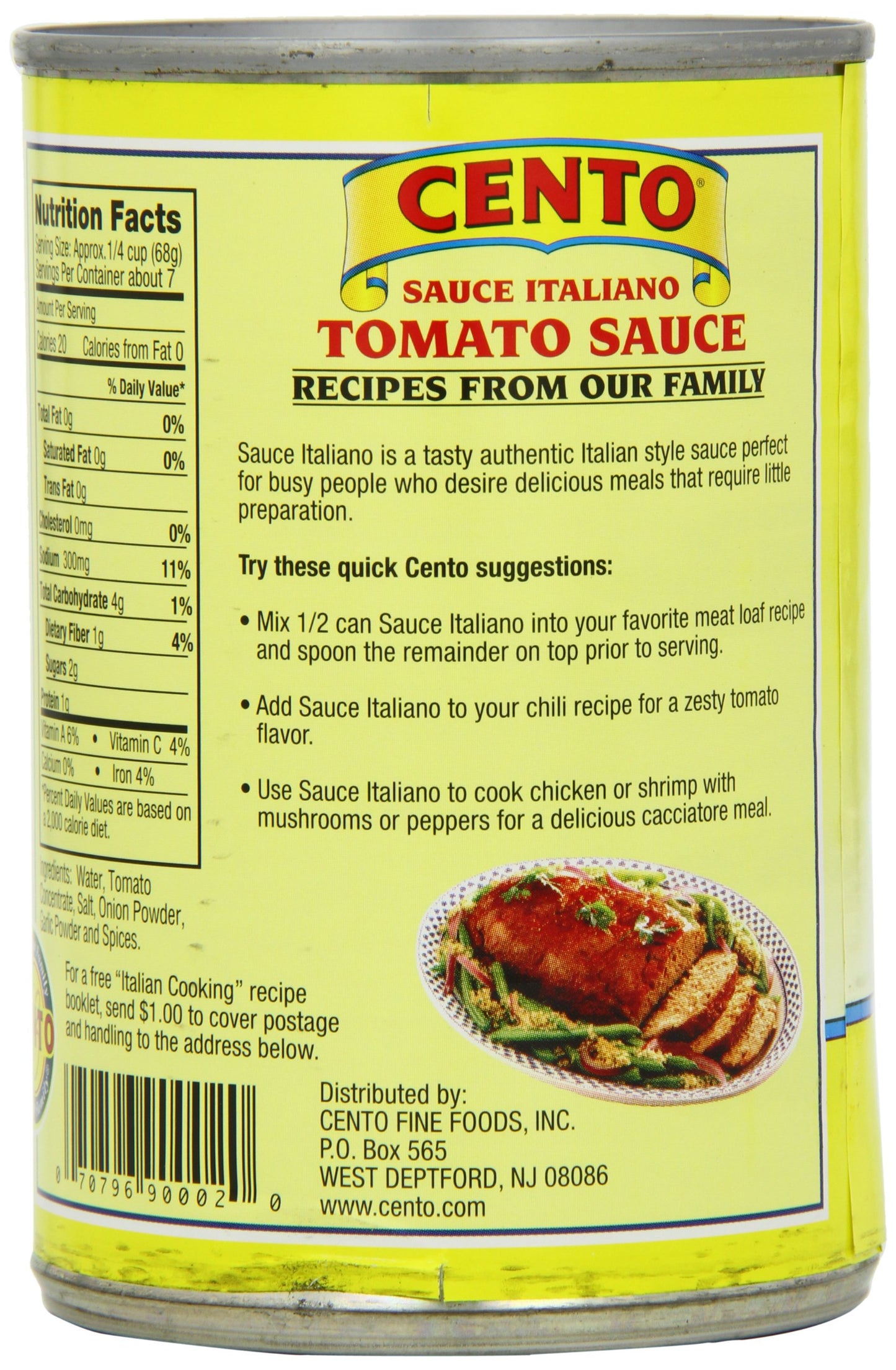Cento Tomato Sauce, 15 Ounce (Pack of 12
