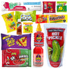The Full Tiktok Hot & Spicy Pickle Kit With Candy; Chamoy Pickle Kit-Inspired  Includes Fruit-Rollup  Lucas Gusano & Salsagheti & More Mexican Candy By Ma Lit Candy (1 Hot & Spicy Pickle Kit)