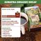 Java Planet Organic, Water Process Decaf Sumatra, Dark Roast, Smooth Full Flavored Organic Coffee Beans, Low Acid, Whole Bean Co