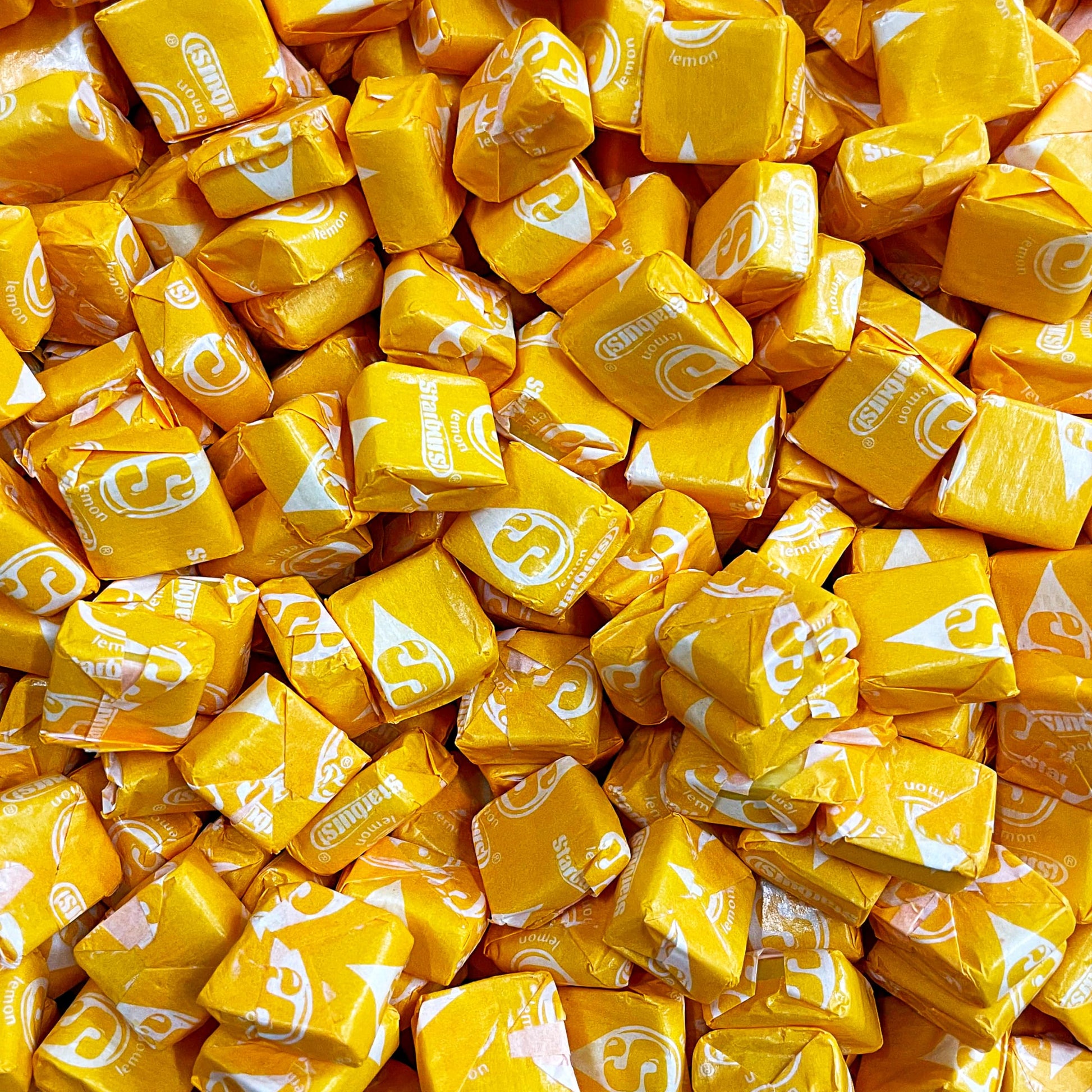 YUMMYLAND Starburst Lemon Chewy Candy - 1 LB, Yellow Soft Fruit Chews, Individually Wrapped