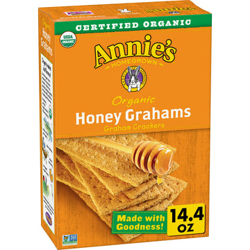 Annies Organic Honey Graham Cracker Bricks 14.4 oz (Pack of 4)