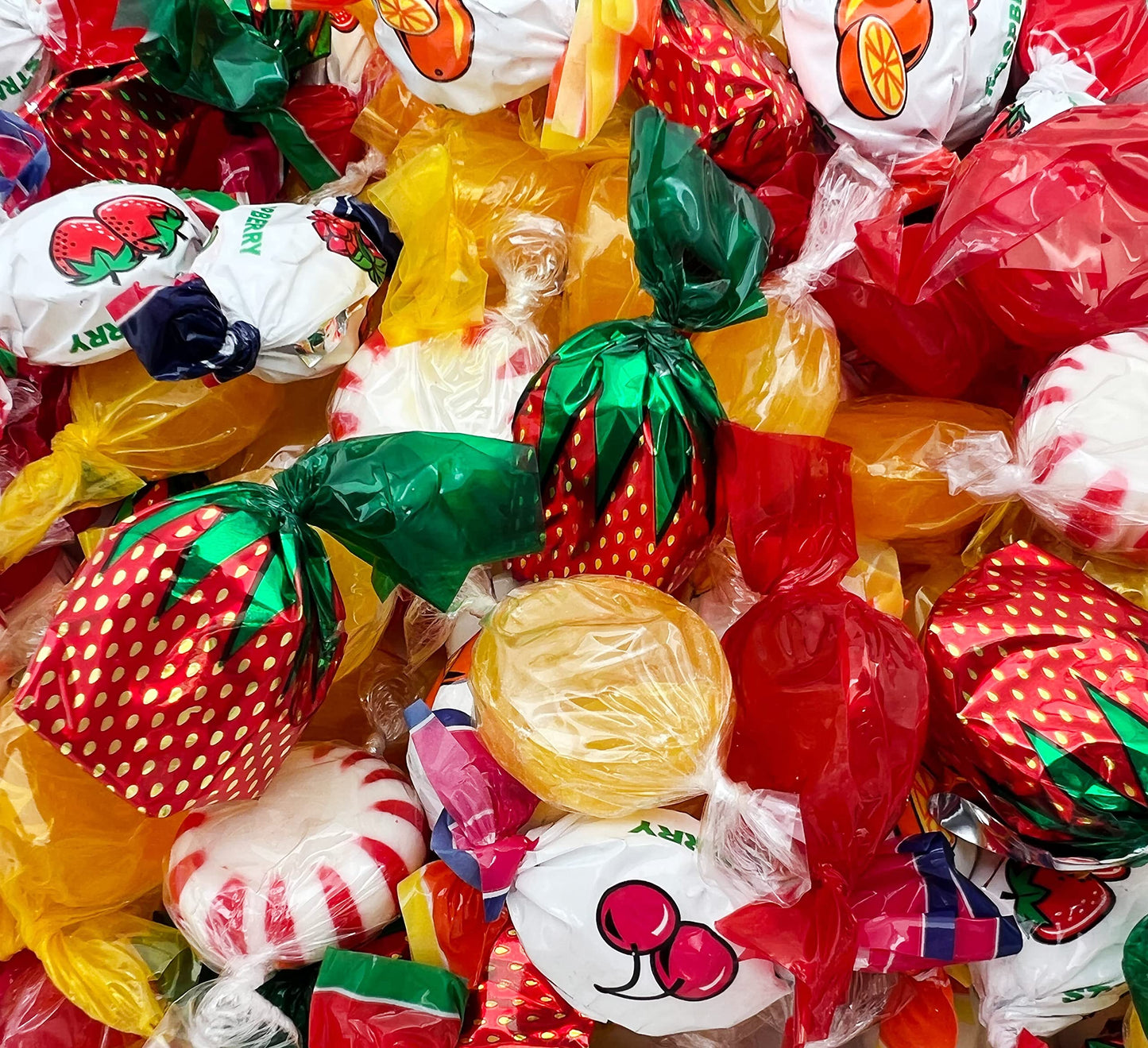Old-Fashioned Hard Candy Assortment - 2 Pound Bulk Pack (About 130 Count) - Starlights, Butterscotch, Cinnamon, Fruit Filled