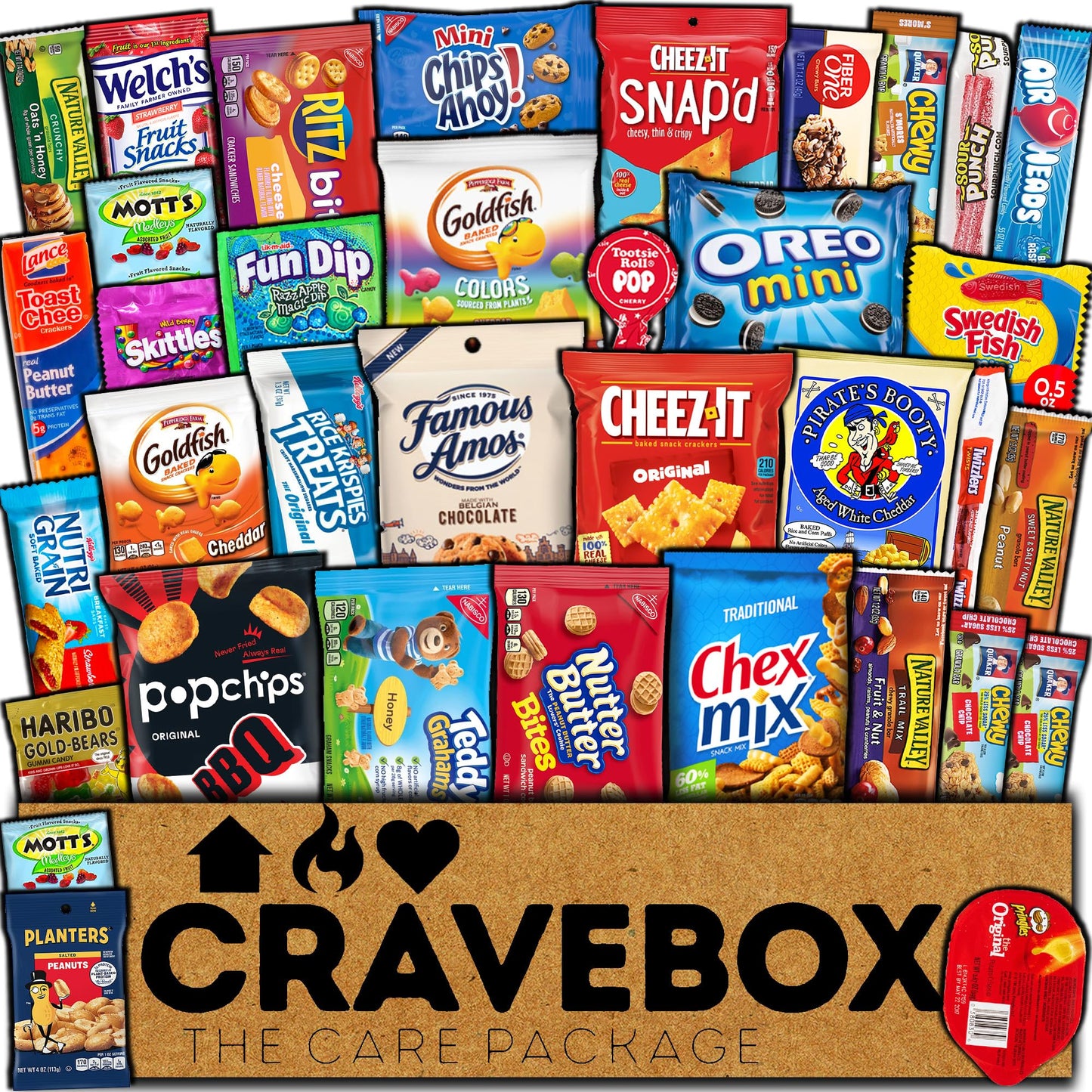 Cravebox Snack Box Variety Pack Care Package - Christmas   Gift Basket Boxes Pack Mature-Themeds Kids Grandkids Guys Girls Women Men Boyfriend Candy Birthday